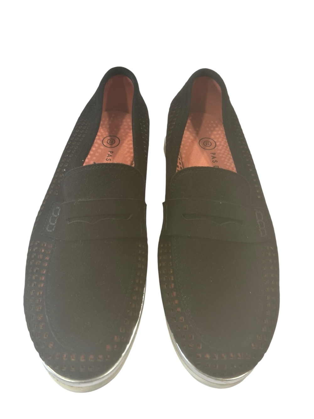 Black Suede womens Loafers EU 38.5 US 8.5 Italy comfy designer slip on luxury - Picture 10 of 16